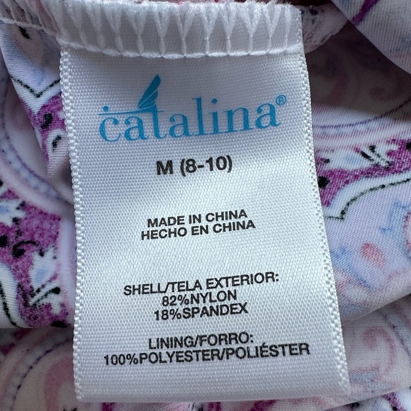 Catalina HalterTankini Swim Top Pink Size M 8-10 - Picture 10 of 11